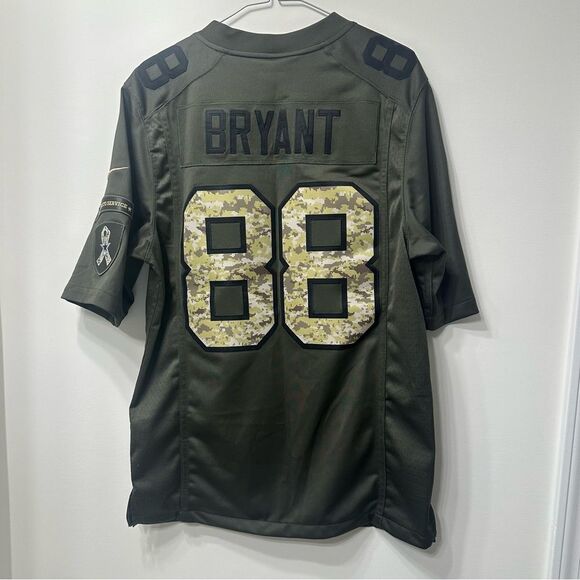 Dallas Cowboys Dez Bryant #88 Salute to Service Nike Jersey Green Sz Small - Picture 2 of 5